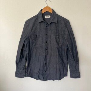 Taylor Stitch - The Utility Shirt in Indigo Crosshatch - M - 40